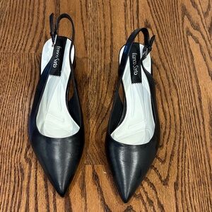 Franco Sarto Black Slingback Women's Shoes